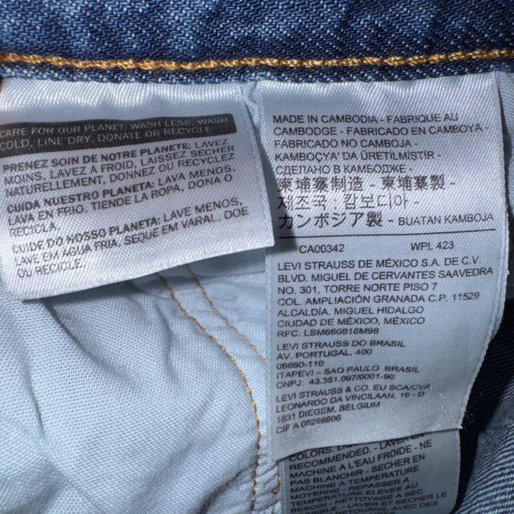 Levis 501s Skinny Distressed Jeans Med Wash Big E W27 L28 Premium Button Fly - Picture 11 of 14